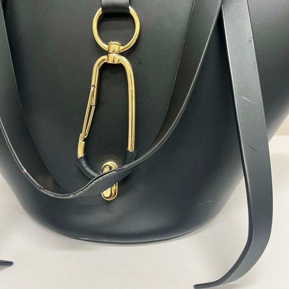 ZAC Zac Posen Black Tote with Gold Logo - Picture 5 of 5
